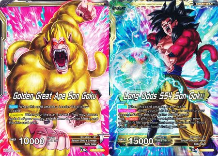 Golden Great Ape Son Goku // Long Odds SS4 Son Goku (SD5-01) [Oversized Cards] | Devastation Store