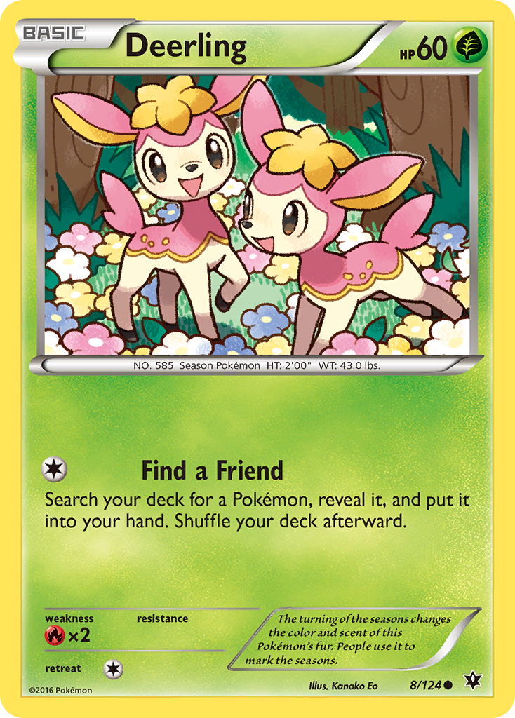 Deerling (8/124) [XY: Fates Collide] | Devastation Store