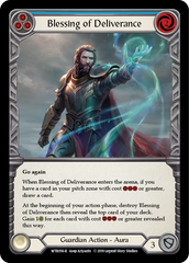 Blessing of Deliverance (Blue) [WTR056-R] Alpha Print Rainbow Foil - Devastation Store | Devastation Store