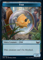 Fish // Spirit Double-sided Token [Streets of New Capenna Tokens] | Devastation Store