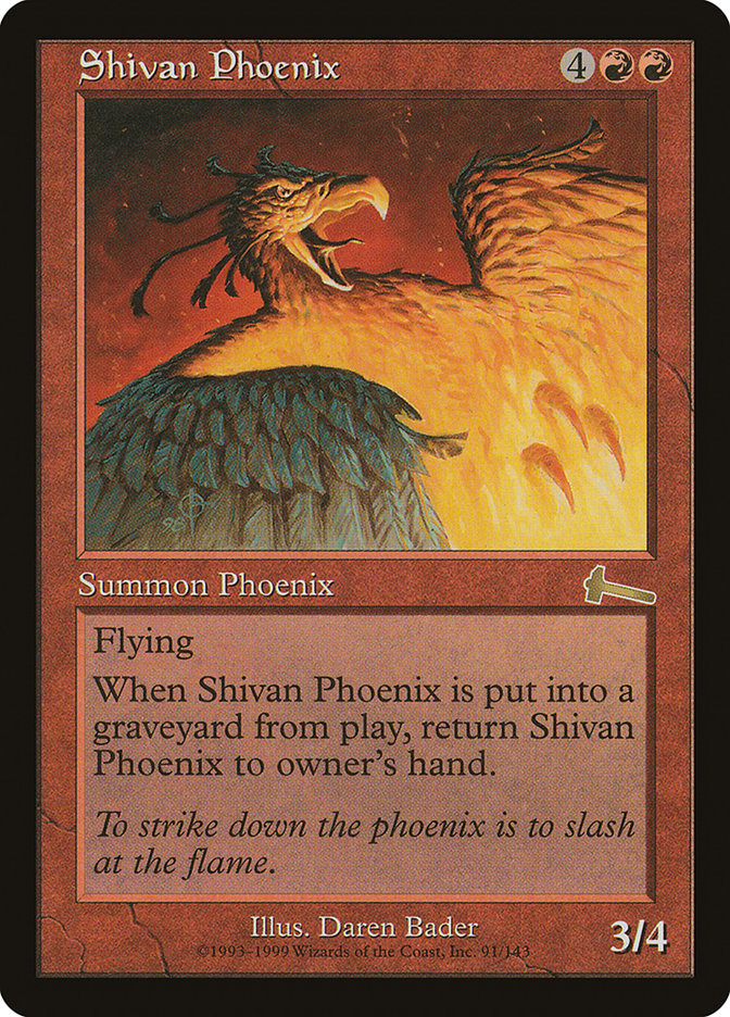 Shivan Phoenix [Urza's Legacy] - Devastation Store | Devastation Store