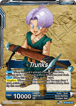 Trunks // Trunks, the Hero's Successor (BT14-031) [Cross Spirits] | Devastation Store