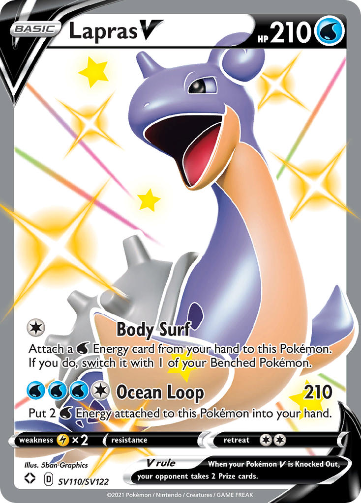 Lapras V (SV110/SV122) [Sword & Shield: Shining Fates] | Devastation Store