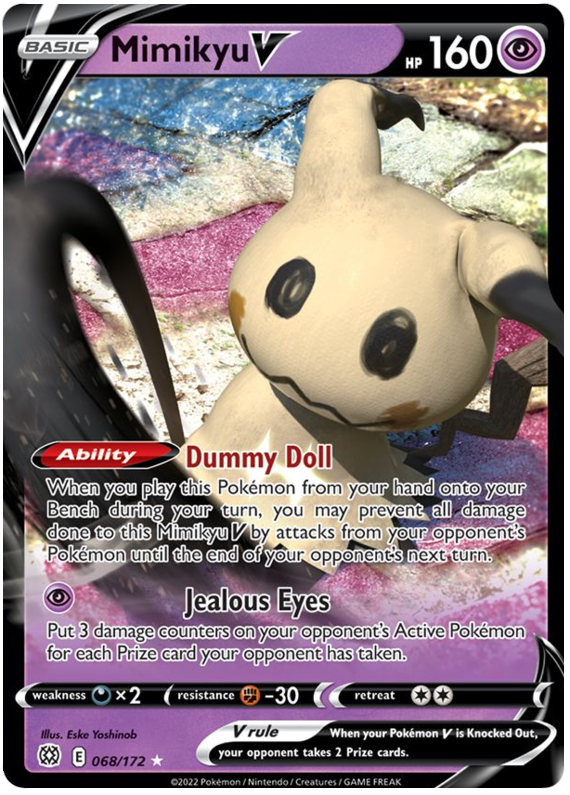 Mimikyu V (068/172) [Sword & Shield: Brilliant Stars] | Devastation Store