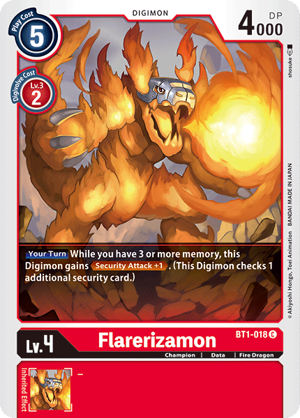 Flarerizamon [BT1-018] [Release Special Booster Ver.1.0] | Devastation Store