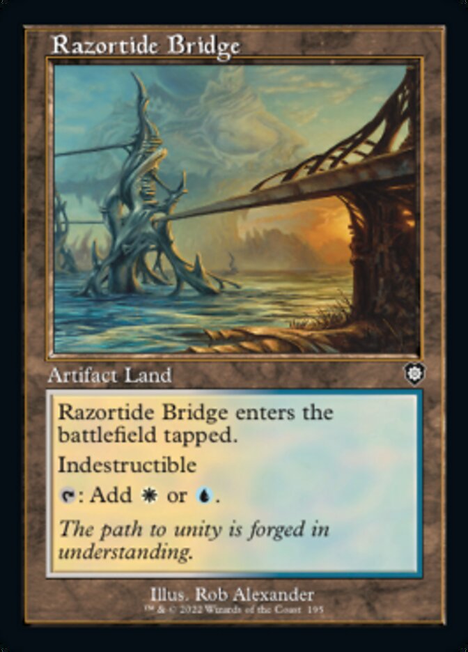 Razortide Bridge (Retro) [The Brothers' War Commander] | Devastation Store