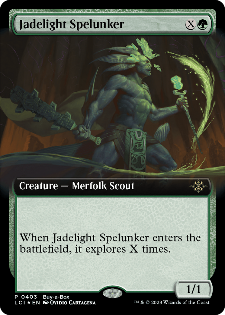 Jadelight Spelunker (Extended Art) (Buy-A-Box) [The Lost Caverns of Ixalan Promos] | Devastation Store