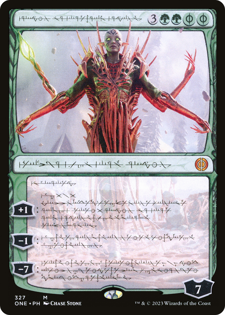 Nissa, Ascended Animist (Phyrexian) [Phyrexia: All Will Be One] | Devastation Store