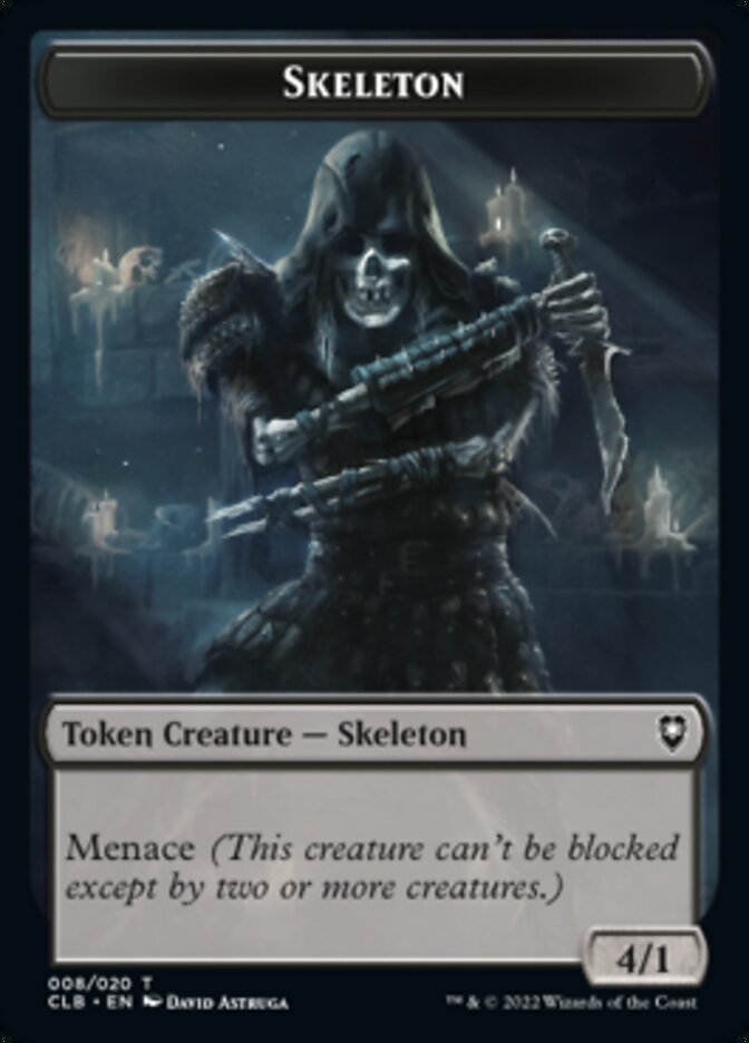 Treasure // Skeleton Double-sided Token [Commander Legends: Battle for Baldur's Gate Tokens] | Devastation Store