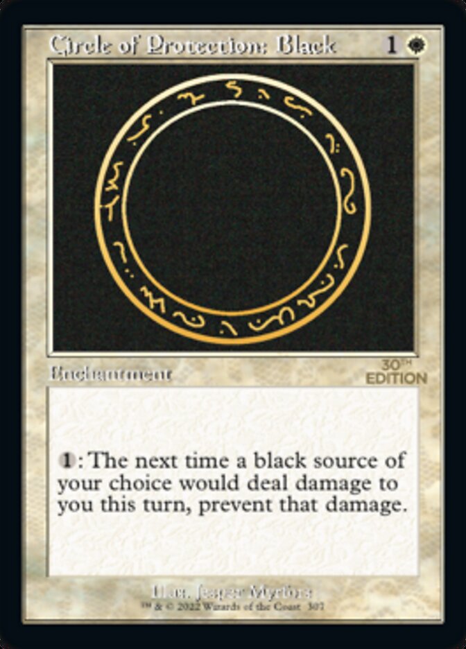 Circle of Protection: Black (Retro) [30th Anniversary Edition] | Devastation Store
