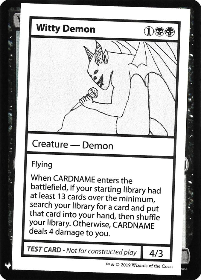 Witty Demon [Mystery Booster Playtest Cards] | Devastation Store