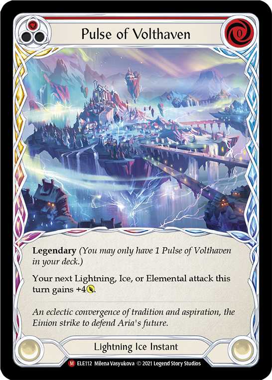 Pulse of Volthaven [ELE112] (Tales of Aria)  1st Edition Cold Foil | Devastation Store