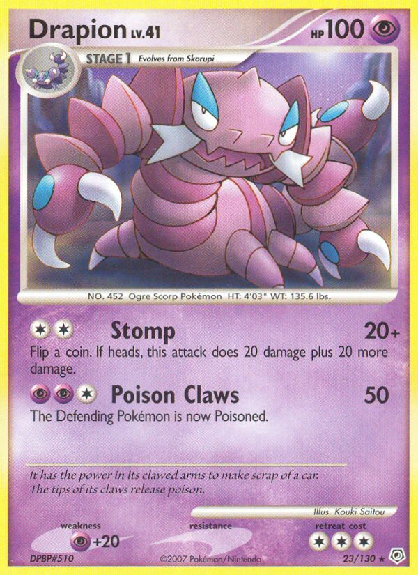 Drapion (23/130) [Diamond & Pearl: Base Set] | Devastation Store