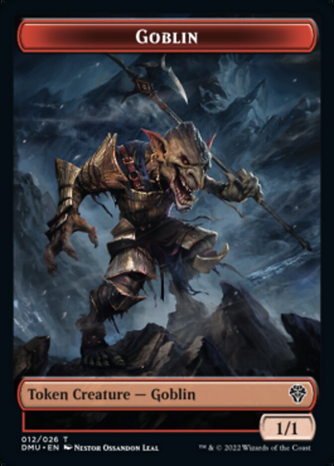 Saproling // Goblin Double-sided Token [Dominaria United Tokens] | Devastation Store
