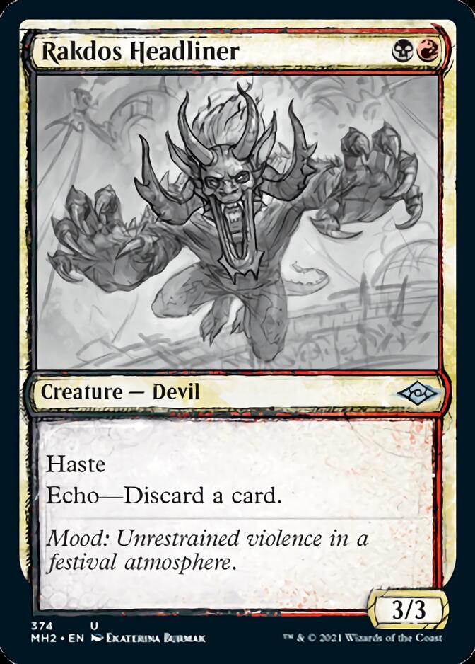 Rakdos Headliner (Sketch) [Modern Horizons 2] | Devastation Store