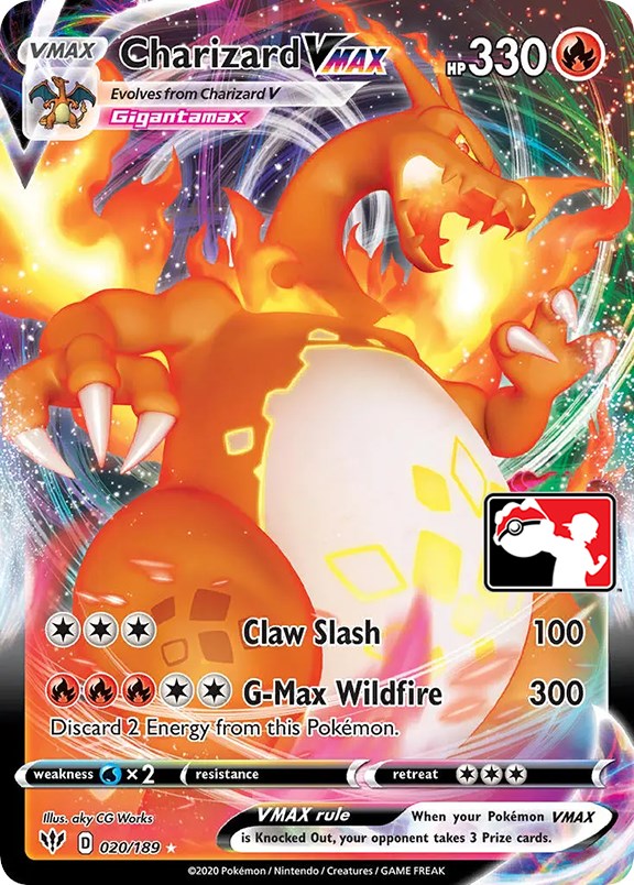 Charizard VMAX (020/189) [Prize Pack Series One] | Devastation Store