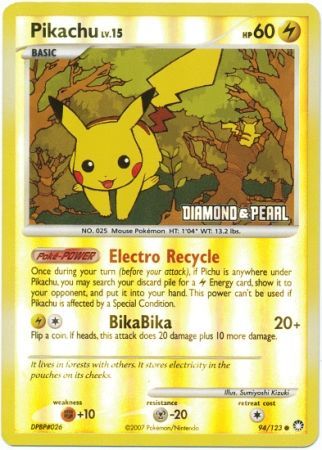 Pikachu (94/123) [Burger King Promos: 2008 Collection] | Devastation Store