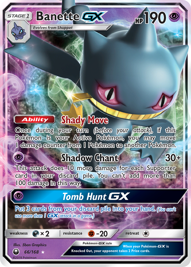 Banette GX (66/168) [Sun & Moon: Celestial Storm] | Devastation Store