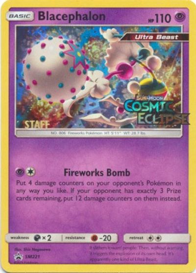 Blacephalon (SM221) (Staff Prerelease Promo) [Sun & Moon: Black Star Promos] | Devastation Store