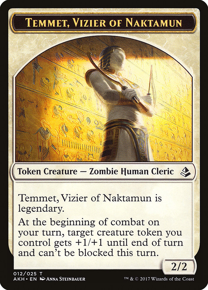 Temmet, Vizier of Naktamun [Amonkhet Tokens] - Devastation Store | Devastation Store