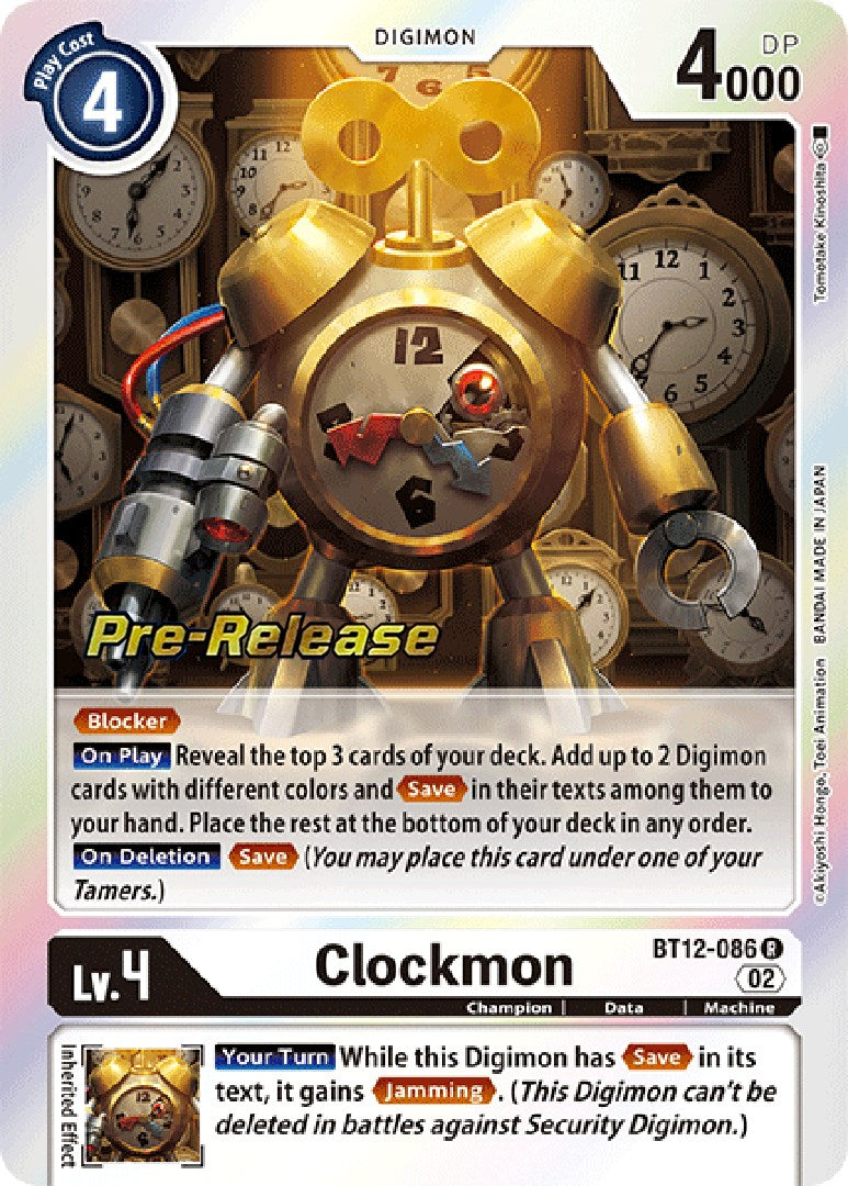 Clockmon [BT12-086] [Across Time Pre-Release Cards] | Devastation Store