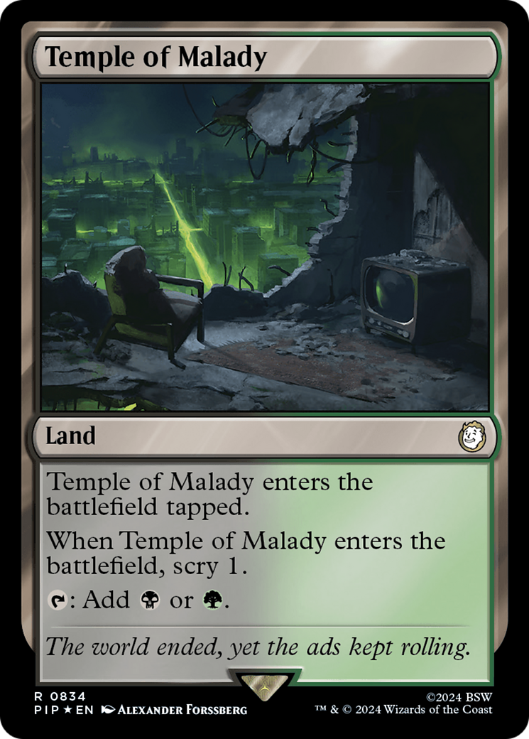 Temple of Malady (Surge Foil) [Fallout] | Devastation Store