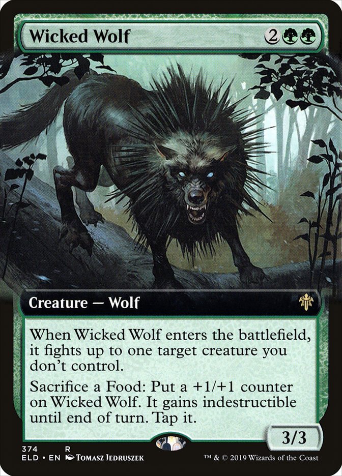 Wicked Wolf (Extended) [Throne of Eldraine] | Devastation Store