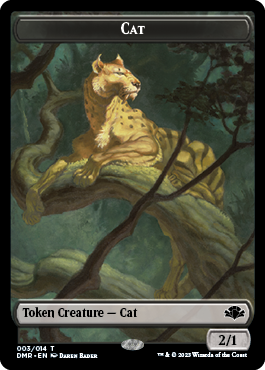 Insect // Cat (003) Double-Sided Token [Dominaria Remastered Tokens] | Devastation Store