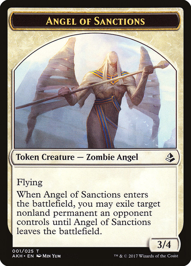Angel of Sanctions [Amonkhet Tokens] | Devastation Store