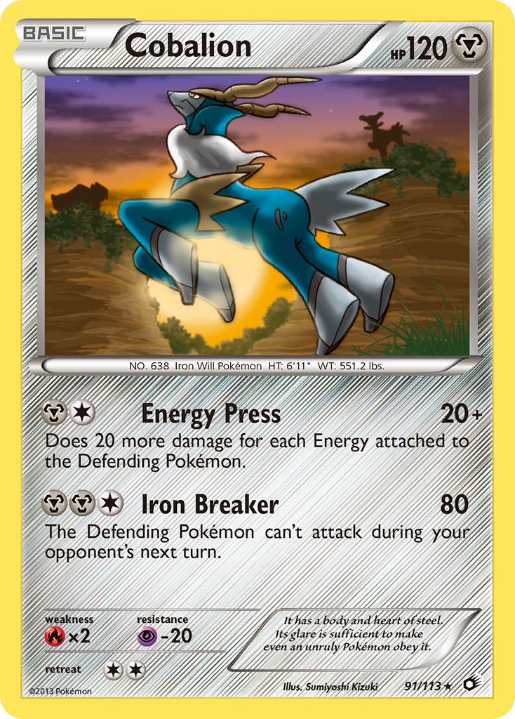 Cobalion (91/113) [Black & White: Legendary Treasures] | Devastation Store