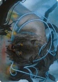 Bind the Monster Art Card [Kaldheim: Art Series] | Devastation Store