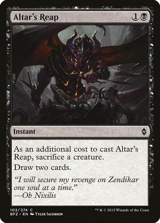 Altar's Reap [Battle for Zendikar] | Devastation Store