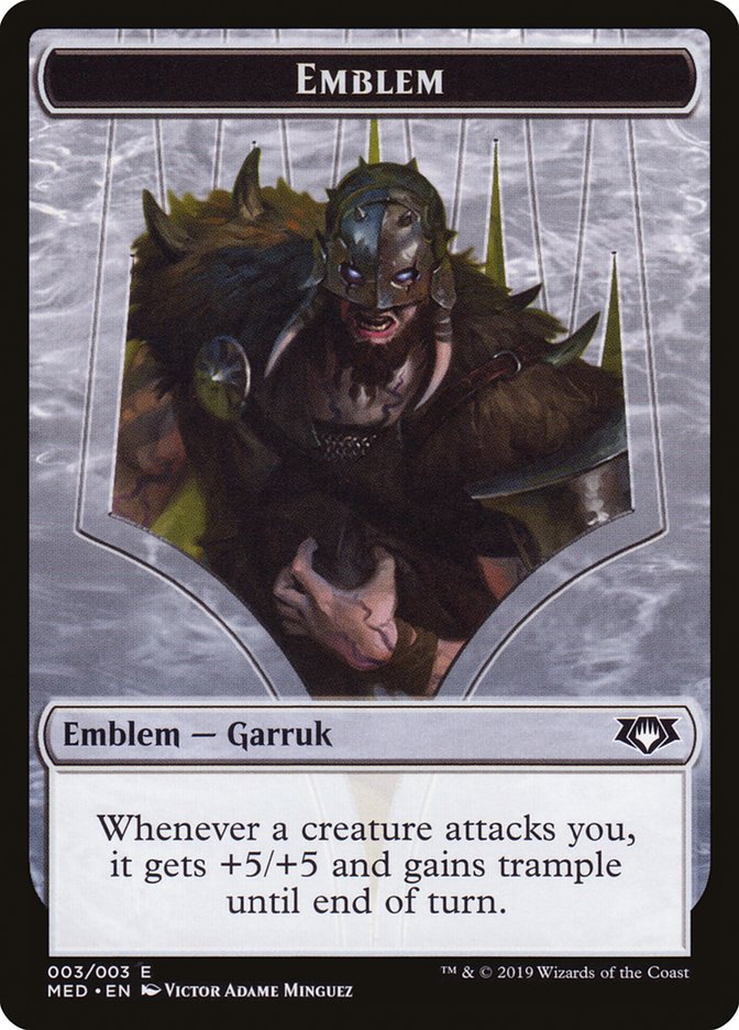 Garruk, Apex Predator Emblem [Mythic Edition Tokens] | Devastation Store