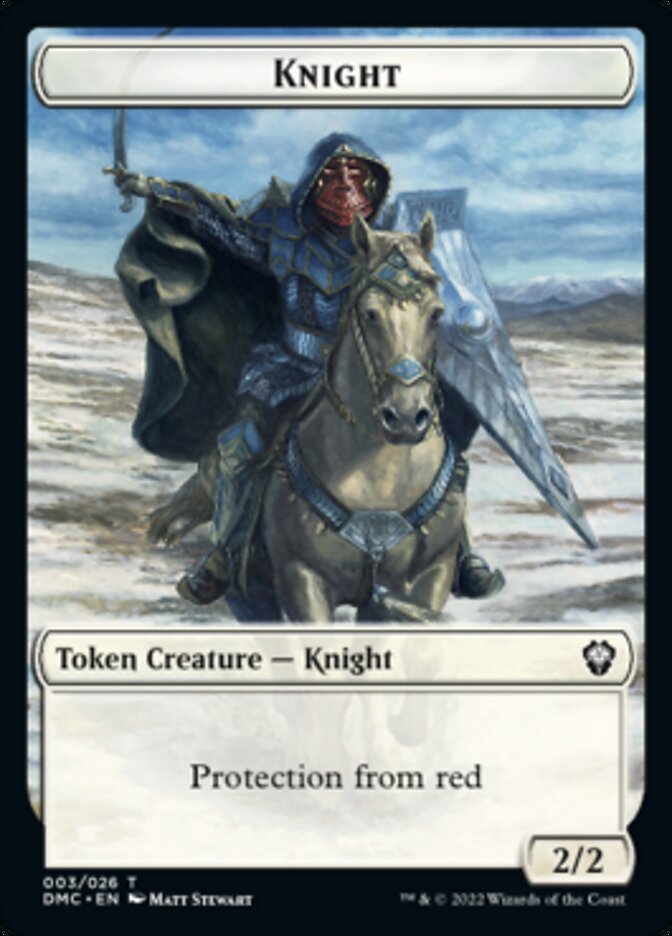 Soldier // Knight Double-sided Token [Dominaria United Tokens] | Devastation Store