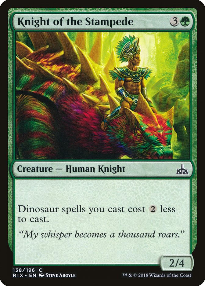 Knight of the Stampede [Rivals of Ixalan] | Devastation Store