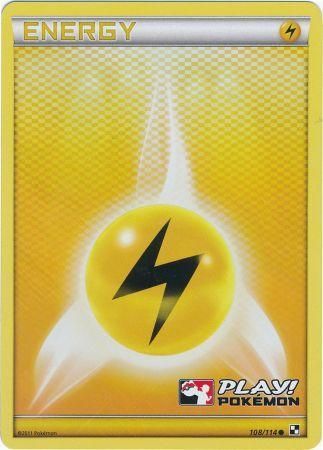 Lightning Energy (108/114) (Play Pokemon Promo) [Black & White: Base Set] | Devastation Store