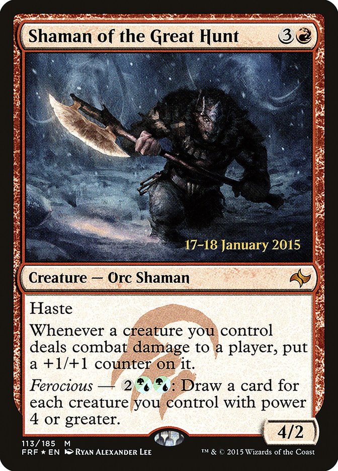 Shaman of the Great Hunt  [Fate Reforged Prerelease Promos] | Devastation Store