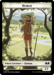 Human // Food (0012) Double-Sided Token [Wilds of Eldraine Tokens] | Devastation Store