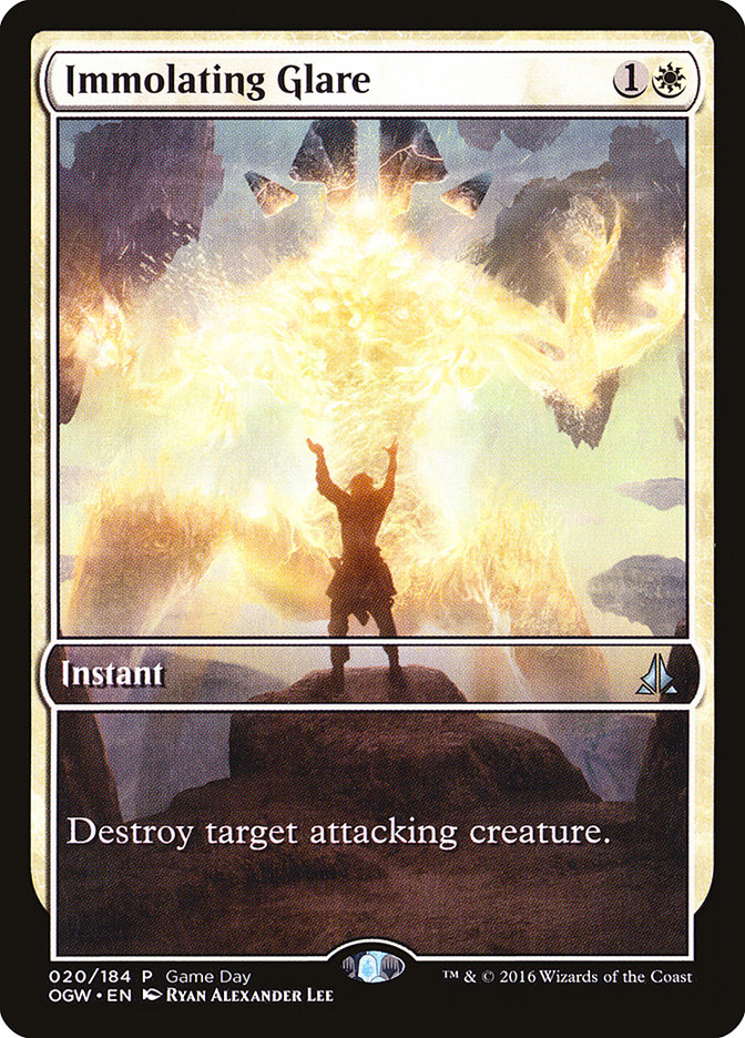 Immolating Glare (Game Day) (Extended) [Oath of the Gatewatch Promos] - Devastation Store | Devastation Store