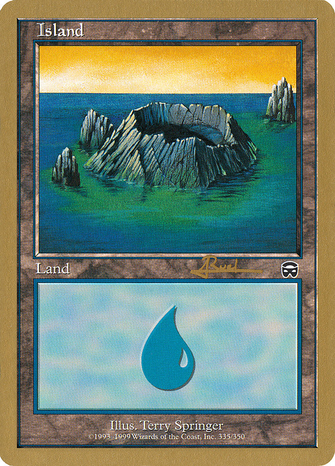 Island (335) (Antoine Ruel) [World Championship Decks 2001] | Devastation Store
