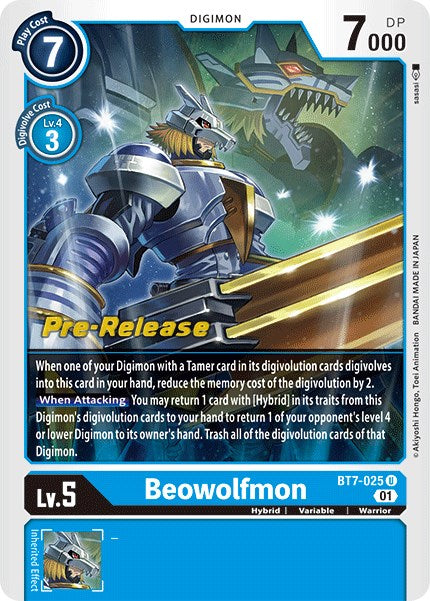 Beowolfmon [BT7-025] [Next Adventure Pre-Release Cards] | Devastation Store