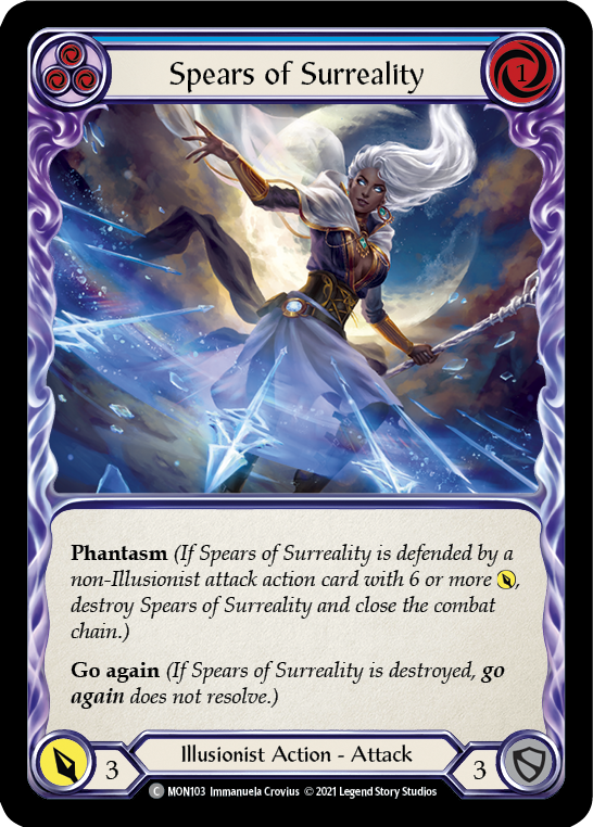 Spears of Surreality (Blue) [MON103] 1st Edition Normal - Devastation Store | Devastation Store