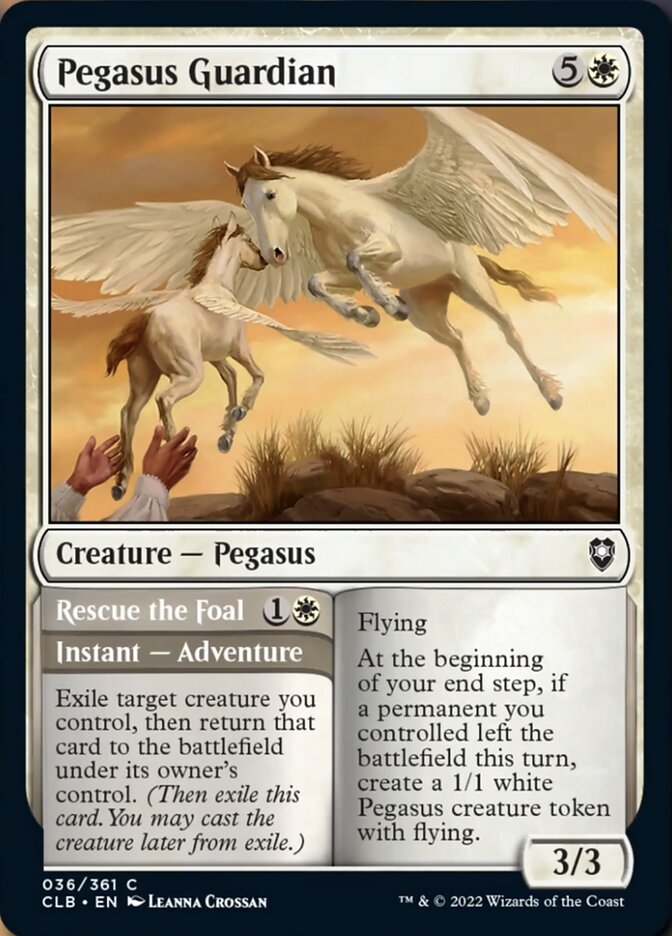 Pegasus Guardian // Rescue the Foal [Commander Legends: Battle for Baldur's Gate] | Devastation Store