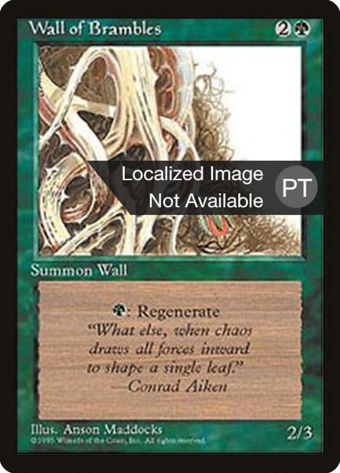 Wall of Brambles [Fourth Edition (Foreign Black Border)] | Devastation Store