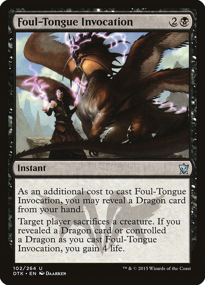 Foul-Tongue Invocation [Dragons of Tarkir] | Devastation Store