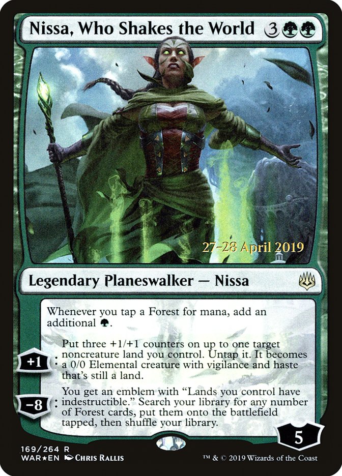 Nissa, Who Shakes the World  [War of the Spark Prerelease Promos] | Devastation Store
