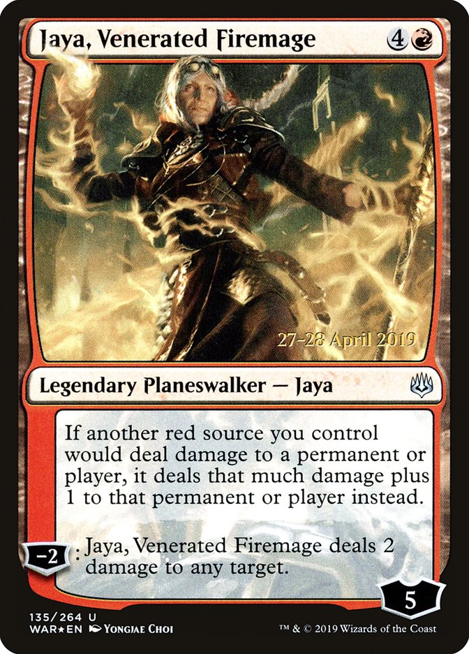 Jaya, Venerated Firemage  [War of the Spark Prerelease Promos] | Devastation Store