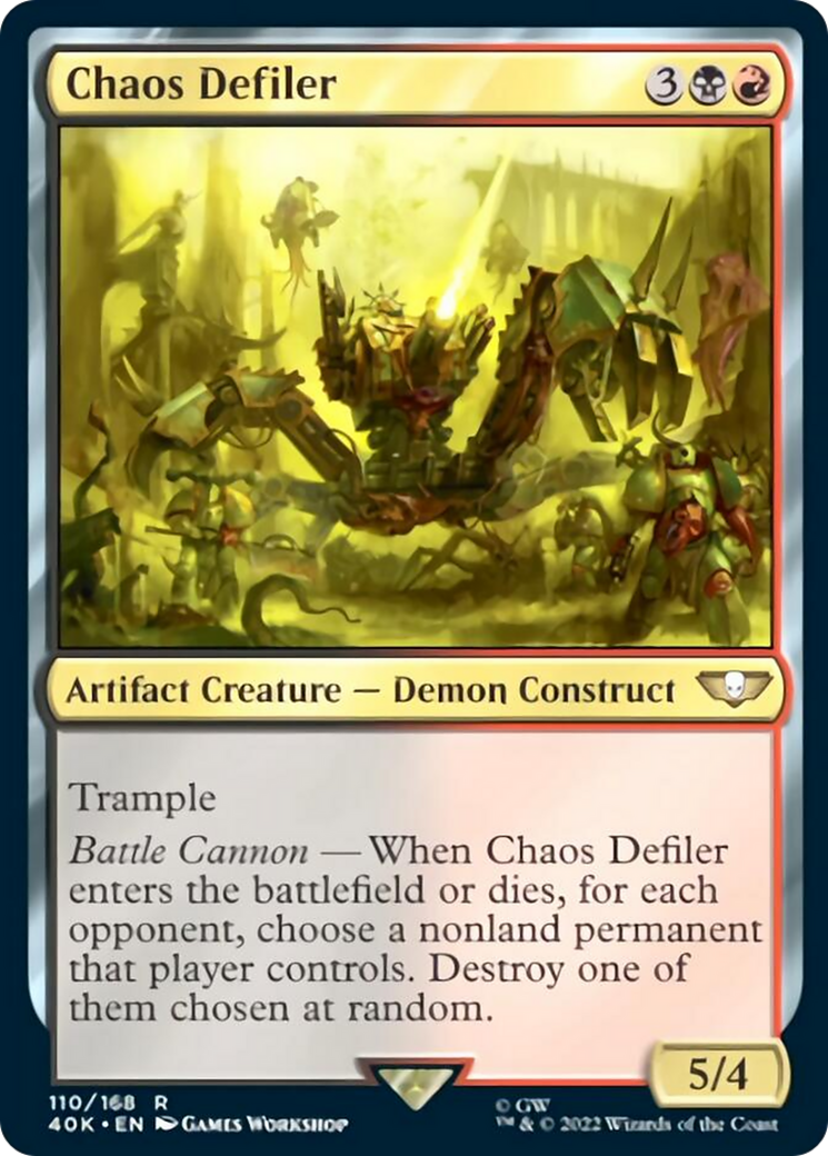 Chaos Defiler (Surge Foil) [Universes Beyond: Warhammer 40,000] | Devastation Store