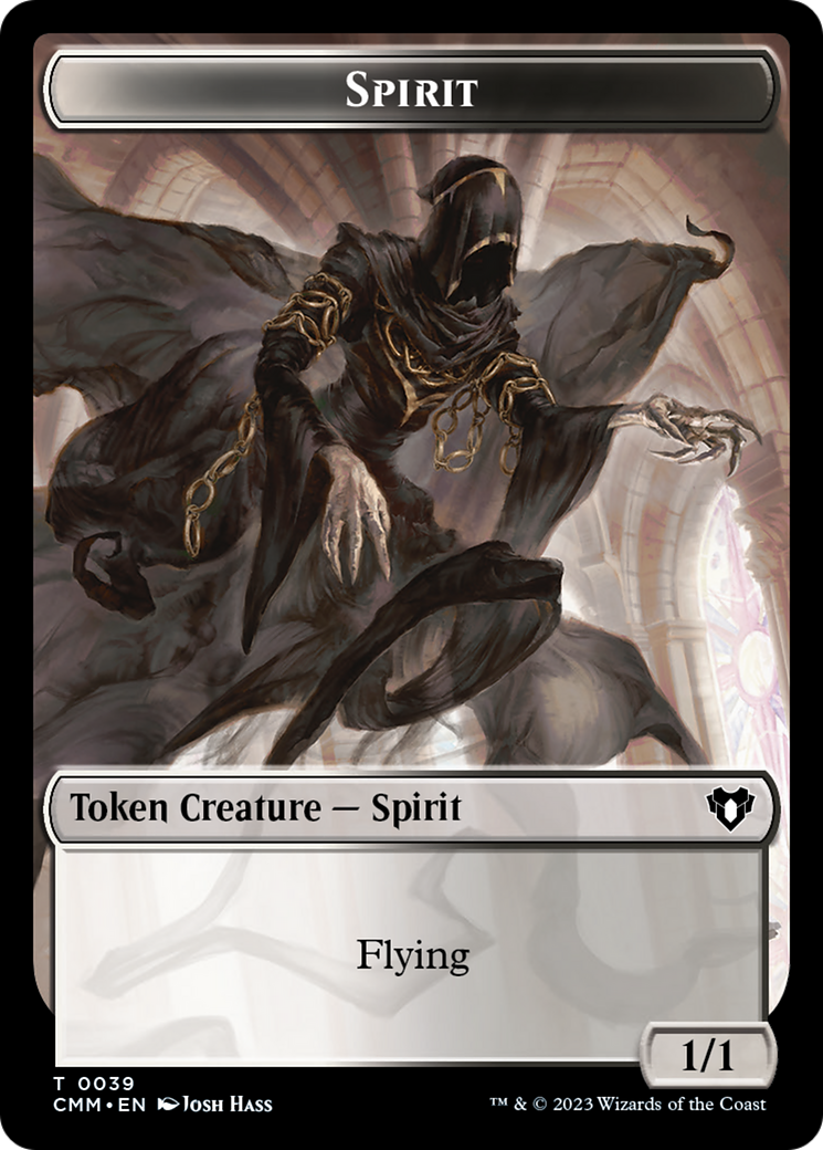 Spirit (0039) // Spider Double-Sided Token [Commander Masters Tokens] | Devastation Store