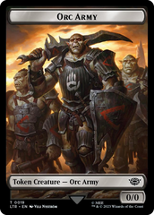 Orc Army (0019) // Food (0022) Double-Sided Token (Surge Foil) [The Lord of the Rings: Tales of Middle-Earth Tokens] | Devastation Store